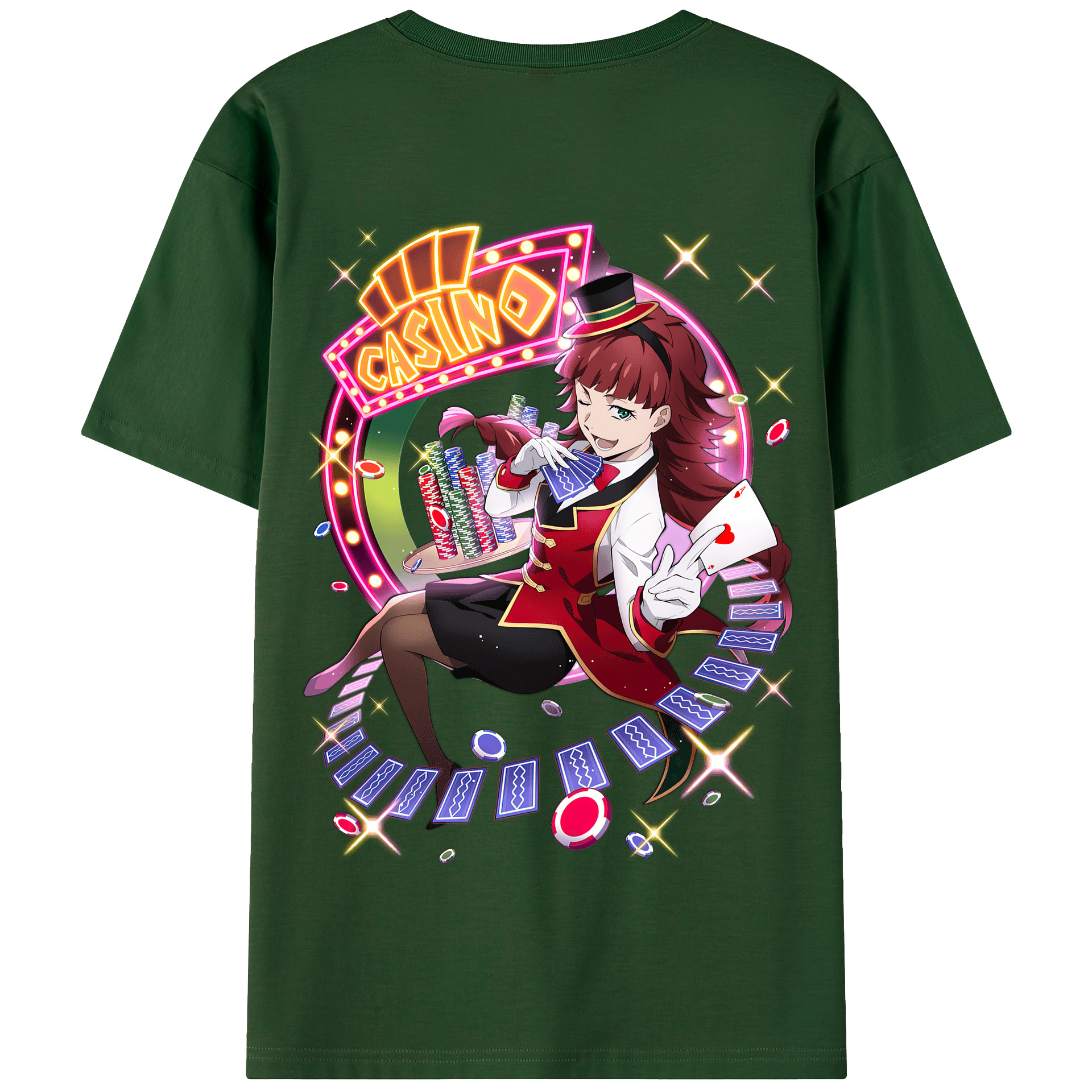 （画像用） 文豪ストレイドッグス Bungo Stray Dogs 綿100％半袖Tシャツ（背面プリント）